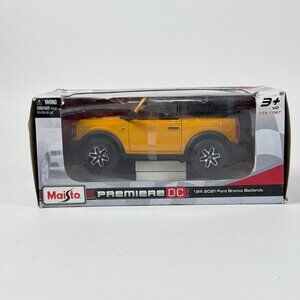 Maisto 2021 Premiere DC 1:24 Ford Bronco Badlands Yellow DieCast Model Truck